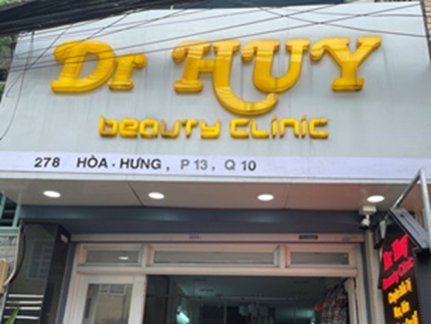 Khám chữa bệnh không phép, Dr Huy Beauty Clinic bị đình chỉ hoạt động