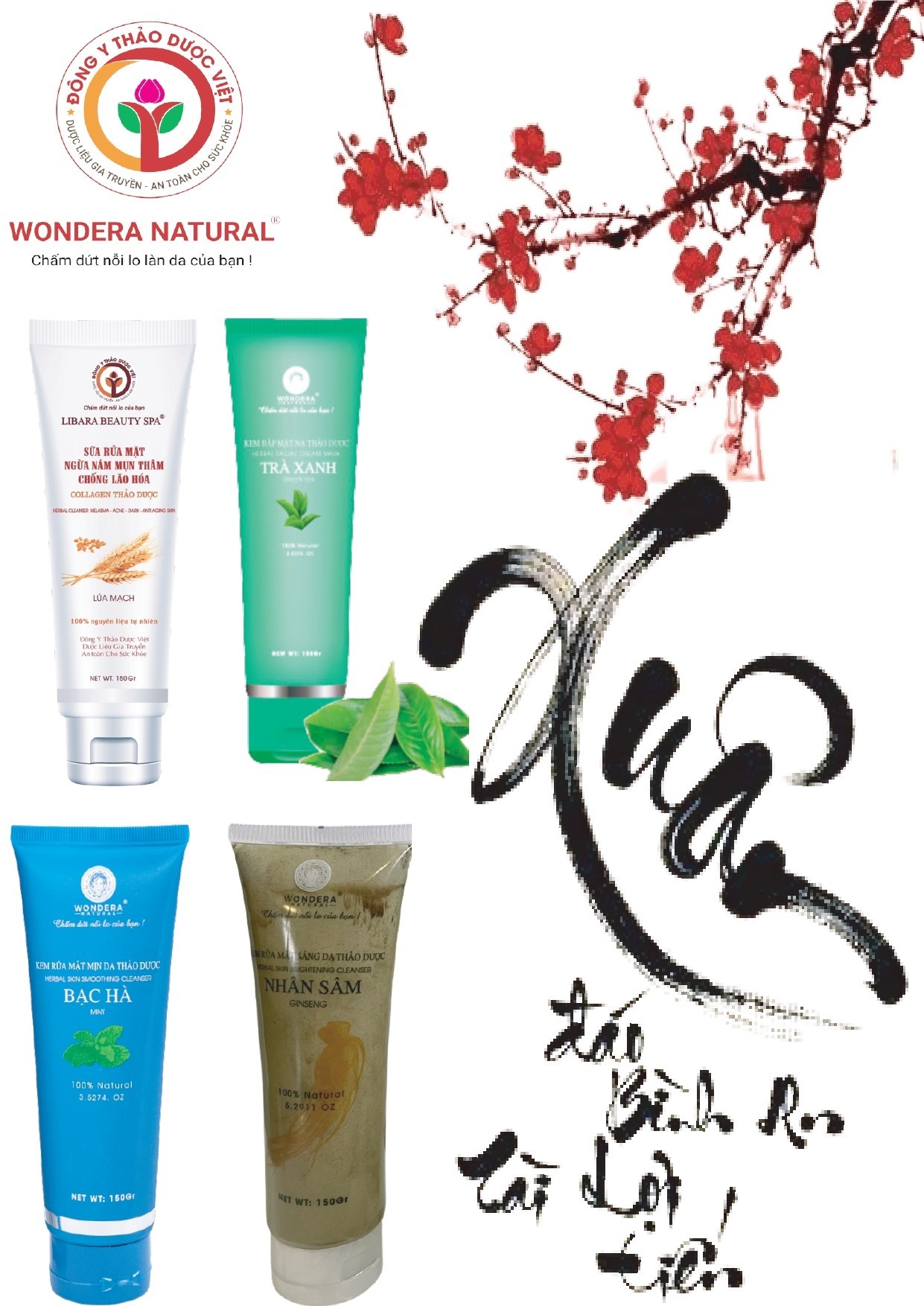 Dược mỹ phẩm Wondera Natural (Đông Y Thảo Dược Việt)  - Thương hiệu mỹ phẩm an toàn bí quyết của sự xinh đẹp, trẻ trung và thành đạt