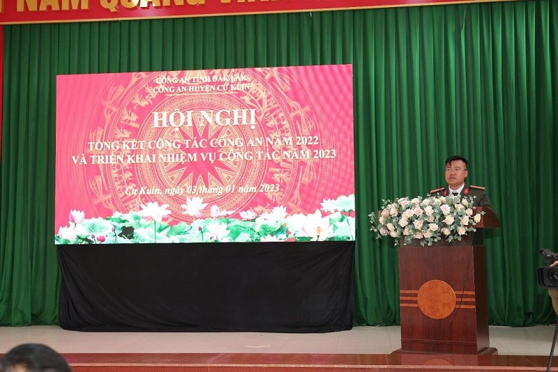 Công an huyện Cư Kuin tổ chức hội nghị tổng kết công tác Công an năm 2022 và triển khai nhiệm vụ công tác năm 2023