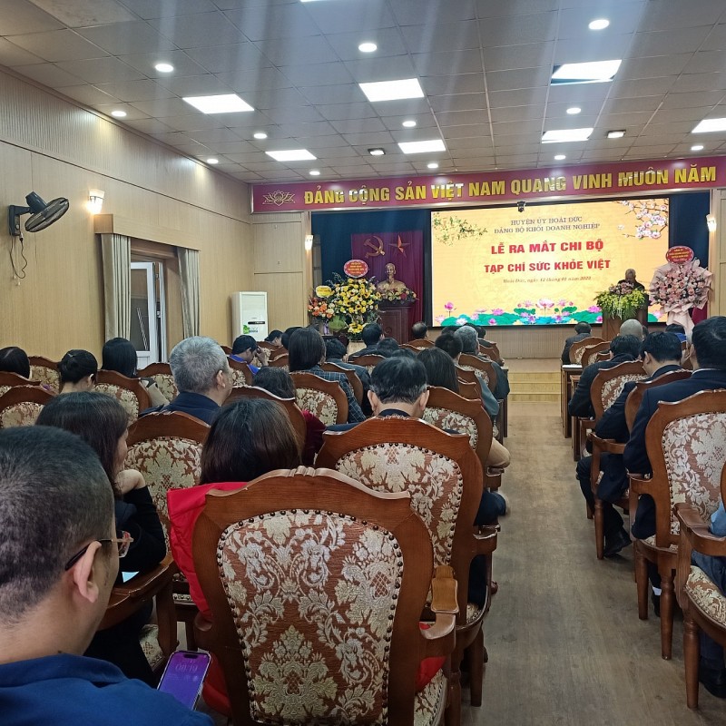 Hà Nội: Lễ ra mắt Chi bộ Tạp chí Sức Khỏe Việt