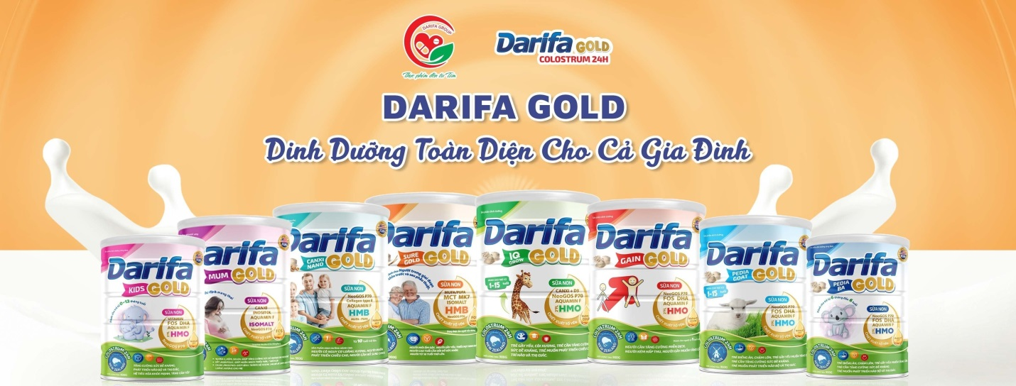 Sữa dinh dưỡng Darifa Gold - Nguồn dinh dưỡng cho gia đình luôn khỏe