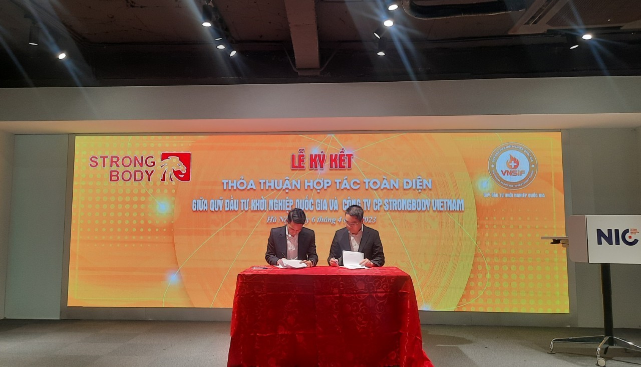StrongBody Việt Nam ký kết hợp tác chiến lược toàn diện với Quỹ Đầu tư Khởi nghiệp Quốc gia