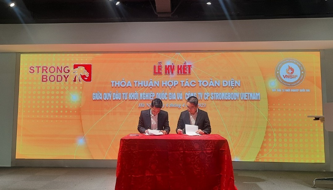 StrongBody Việt Nam ký kết hợp tác chiến lược toàn diện với Quỹ Đầu tư Khởi nghiệp Quốc gia