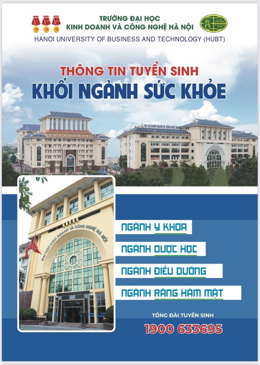 Trường Đại học Kinh doanh và Công nghệ Hà Nội tuyển sinh đào tạo khối ngành Sức khỏe năm 2023