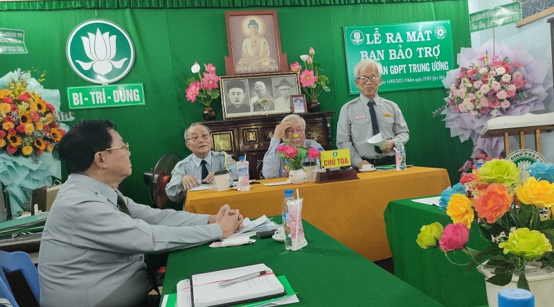 Phó tiểu ban thường trực .Ông Nguyễn Đức Lý. Phát biểu định hưông hoạt động của ban báo trợ.