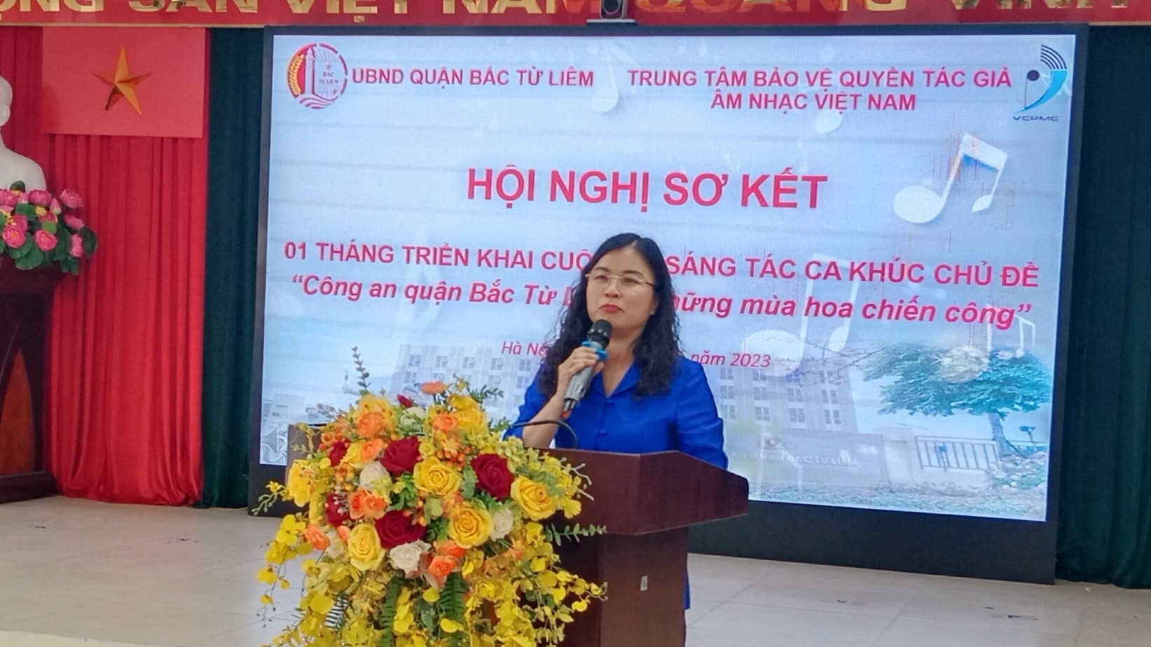 Sơ kết 01 tháng triển khai cuộc thi sáng tác ca khúc “Công an quận Bắc Từ Liêm- Những mùa hoa chiến công”