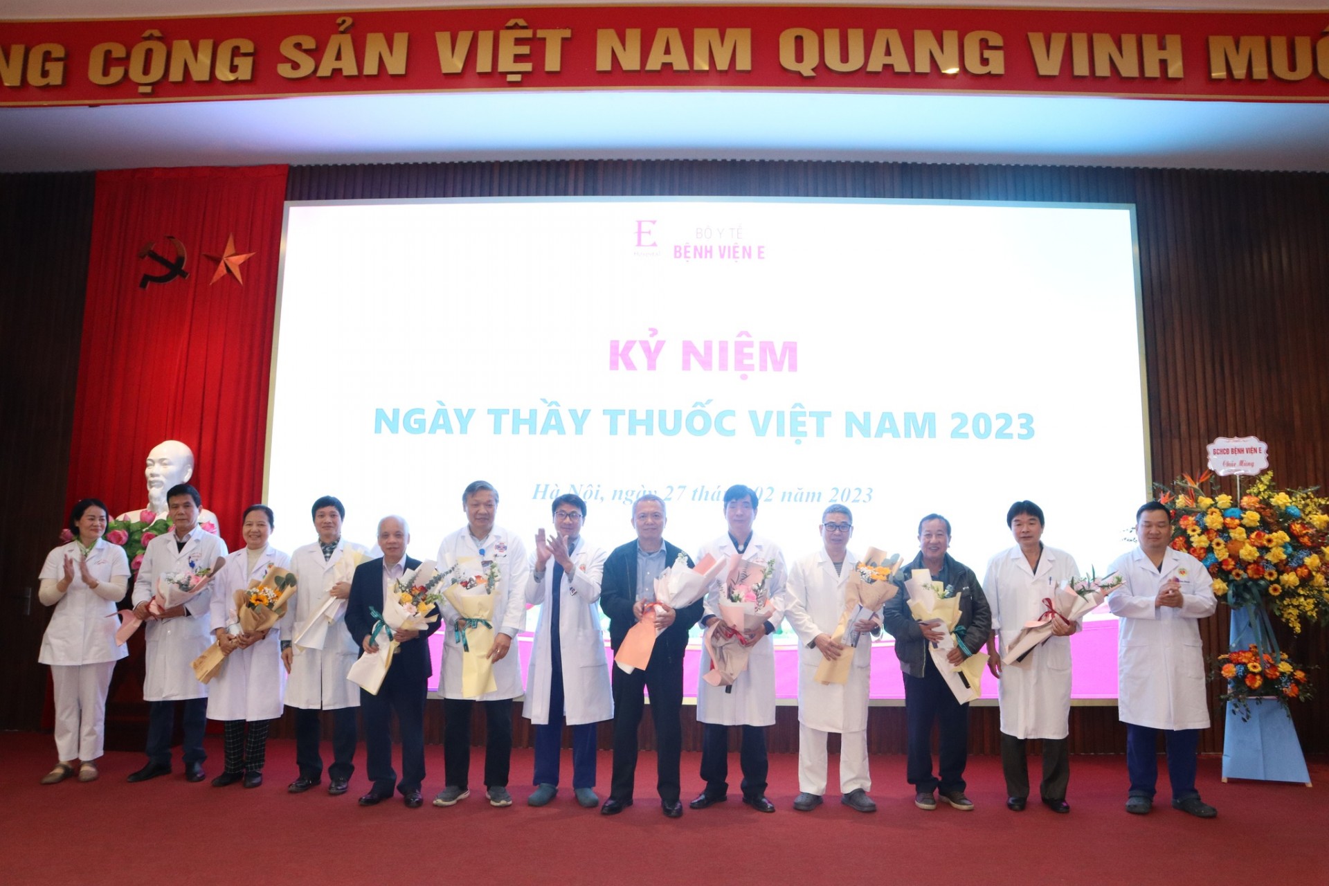 Bệnh viện E kỉ niệm ngày thầy thuốc Việt Nam 27/2/2023. ảnh Bệnh  viện E