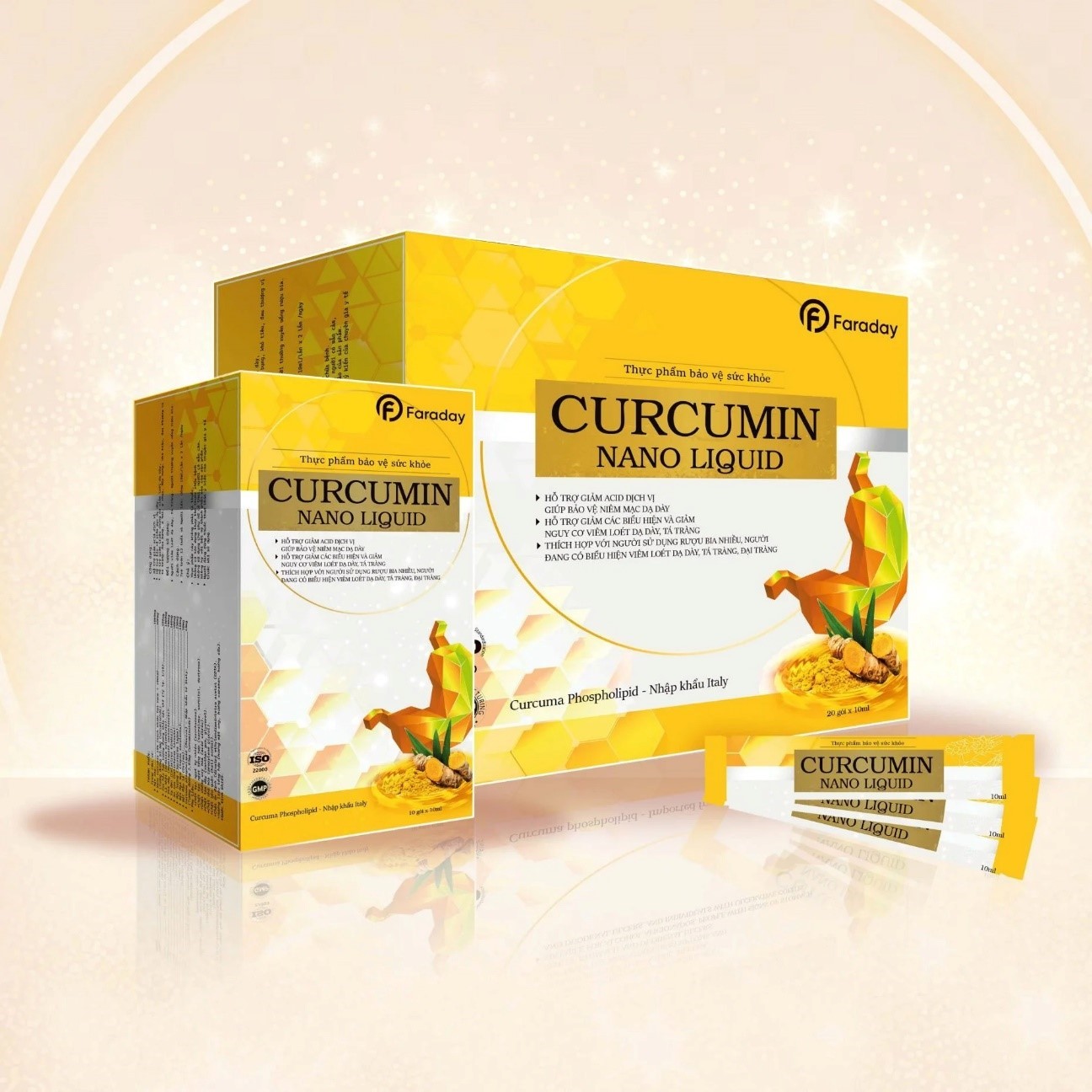 Thực phẩm bảo vệ sức khỏe Curcumin Nano Liquid: người bạn đồng hành tin cậy bảo vệ dạ dày của bạn