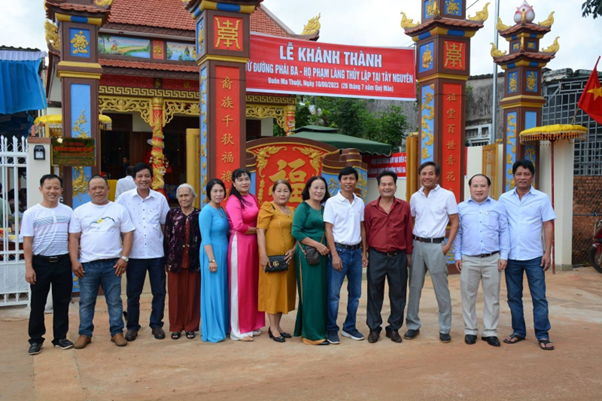 Khánh thành từ đường Phái Ba - Họ Phạm làng Thuỷ Lập tại Tây Nguyên