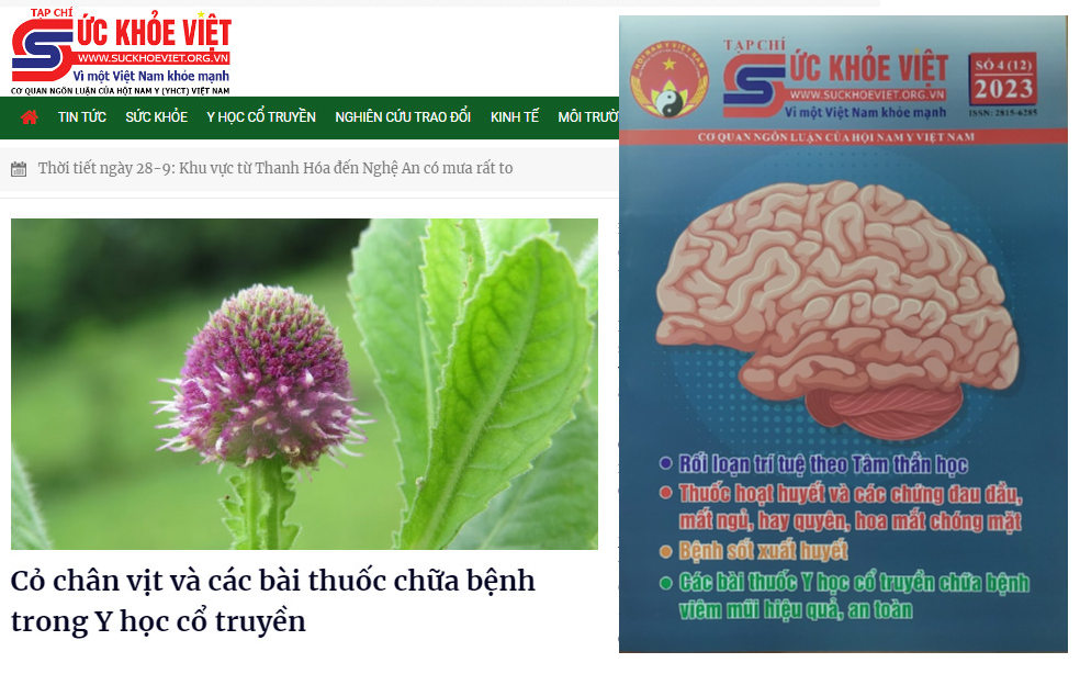 Tạp chí Sức khỏe Việt chính thức được cấp Mã số chuẩn quốc tế (ISSN) cho tất cả các ấn phẩm