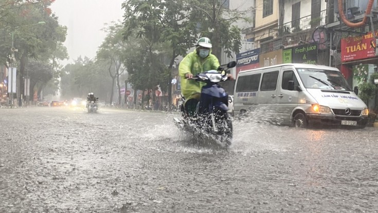 Thời tiết ngày 29-8: Khu vực Bắc Bộ và Thanh Hóa tiếp tục có mưa lớn