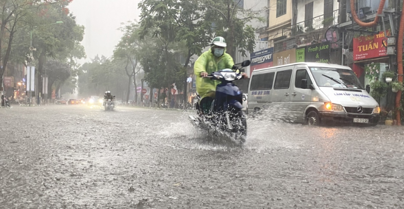 Thời tiết ngày 29-8: Khu vực Bắc Bộ và Thanh Hóa tiếp tục có mưa lớn