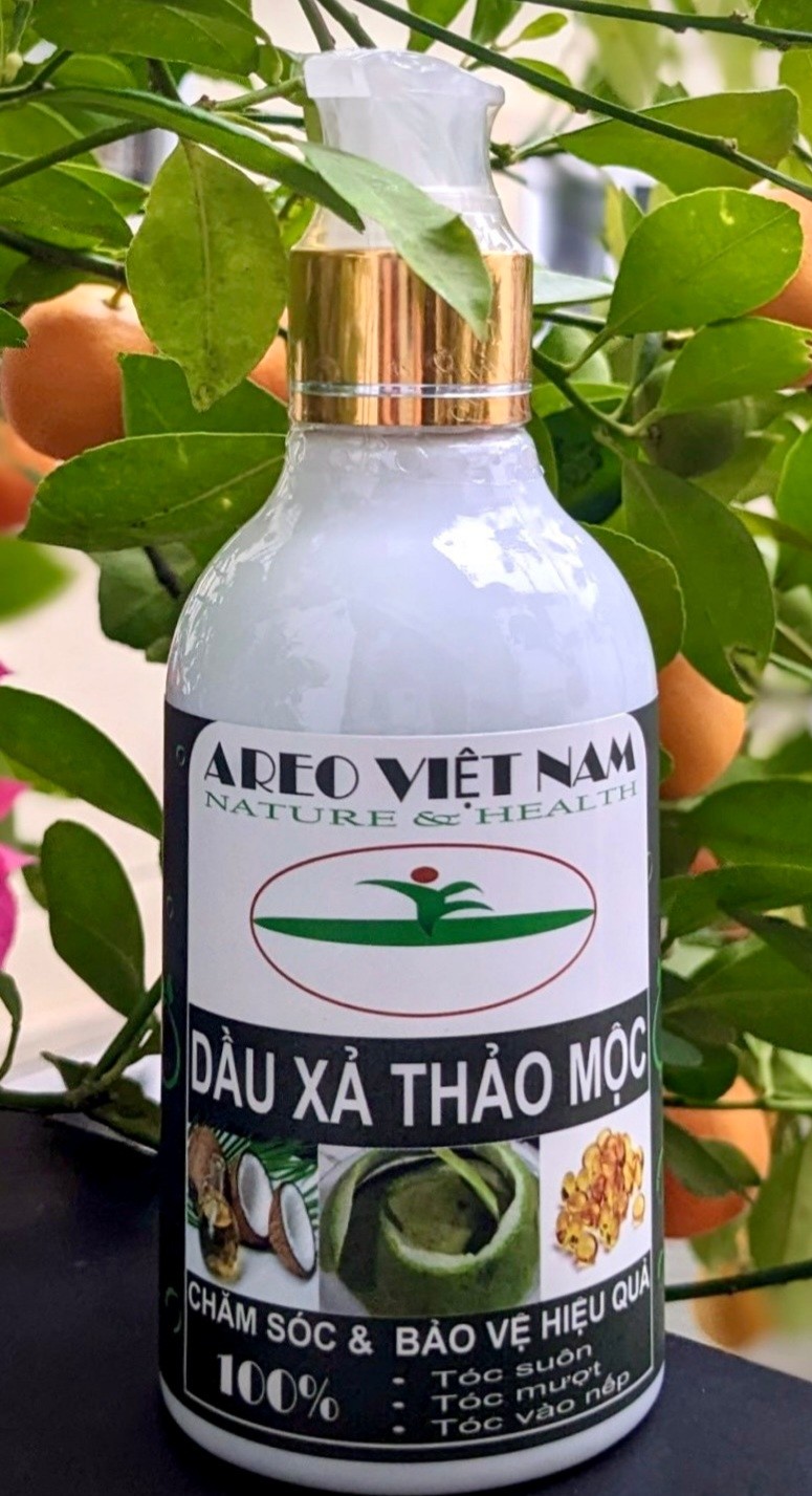 Dầu gội Thảo mộc AREO- Giảm gãy rụng, kích thích tóc mọc tự nhiên