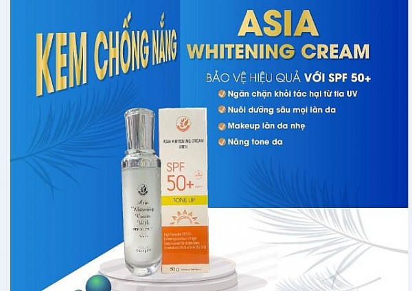 Bộ Y tế đình chỉ, thu hồi kem chống nắng Asia Whitening Cream With kém chất lượng
