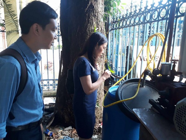 Kiểm tra sốt xuất huyết trên địa bàn huyện Hoài Đức, TP. Hà Nội