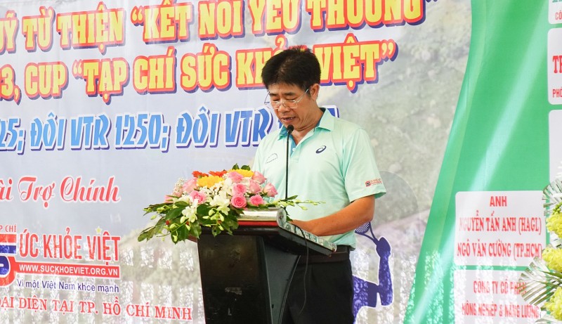 Ông Thái Xuân Trường, Trưởng Ban Tổ chức phát biểu khai mạc. 