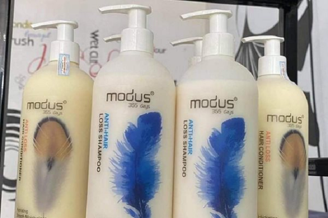 Thu hồi sản phẩm dầu gội Modus “trị rụng tóc” không rõ nguồn gốc