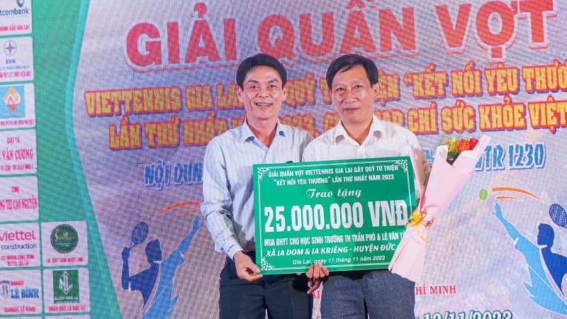 Gia Lai: Bế mạc Giải Quần vợt gây quỹ từ thiện “Kết nối yêu thương” lần thứ I – năm 2023