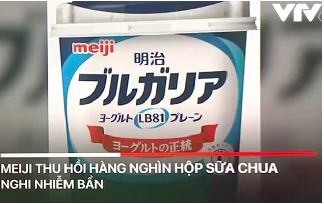 Meiji thu hồi hàng nghìn hộp sữa chua nghi nhiễm bẩn