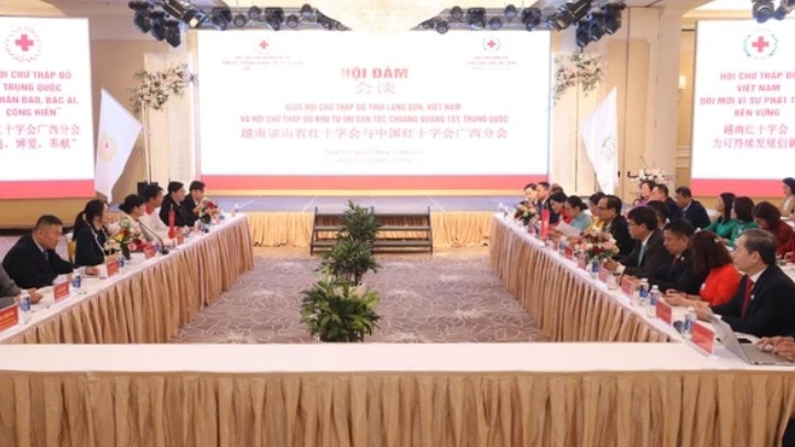 Hợp tác, phối hợp thực hiện các hoạt động nhân đạo với Quảng Tây (Trung Quốc)