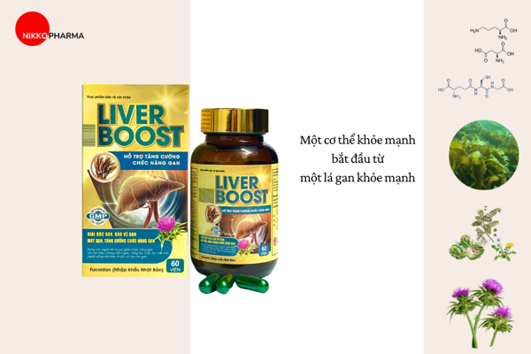 Bổ Gan Liver Boost: “chiến binh” giúp hỗ trợ và bảo vệ lá gan khỏe mạnh