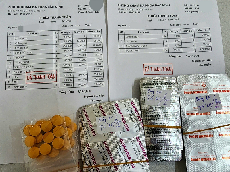 Phòng khám đa khoa Bắc Ninh:  Nghi vấn bán thuốc khi chưa được cấp phép,  không rõ nguồn gốc?