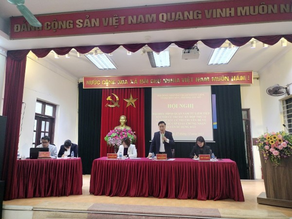 HĐND quận Nam Từ Liêm (Hà Nội) tiếp xúc cử tri phường Tây Mỗ