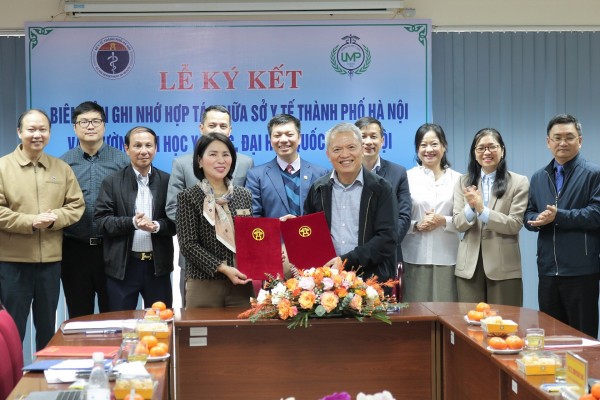 Sở Y tế ký kết hợp tác với Trường Đại học Y Dược, Đại học Quốc gia Hà Nội