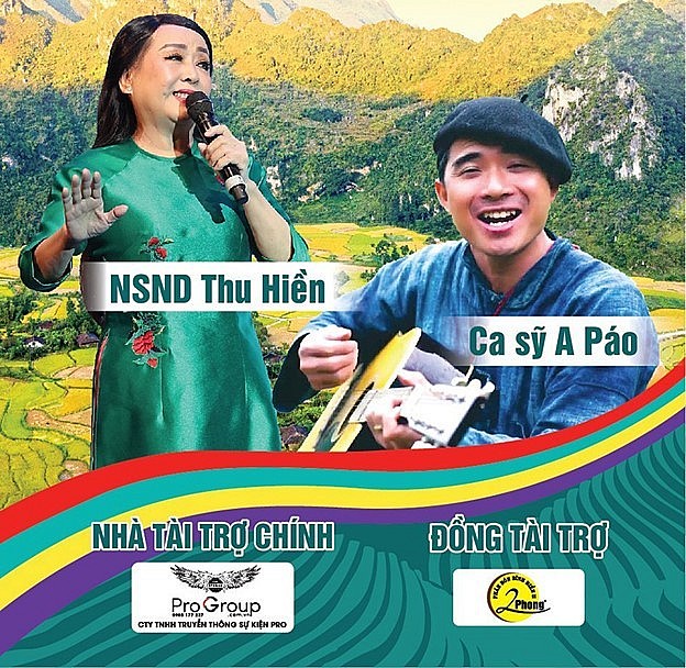 Trình diễn văn nghệ tại đêm công diễn văn nghệ của lễ hội là sự góp mặt của NSND Thu Hiền và Ca sĩ A Páo.