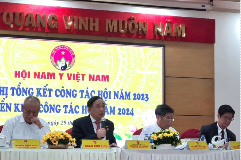 Hội Nam Y Việt Nam Tổng kết Công tác Hội năm 2023 và Triển khai nhiệm vụ năm 2024 khu vực phía Nam