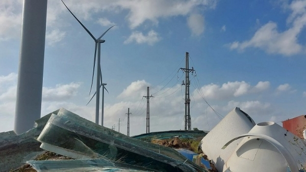 Ước tính vụ rơi cánh quạt điện gió ở Bạc Liêu gây thiệt hại khoảng 200 tỷ đồng