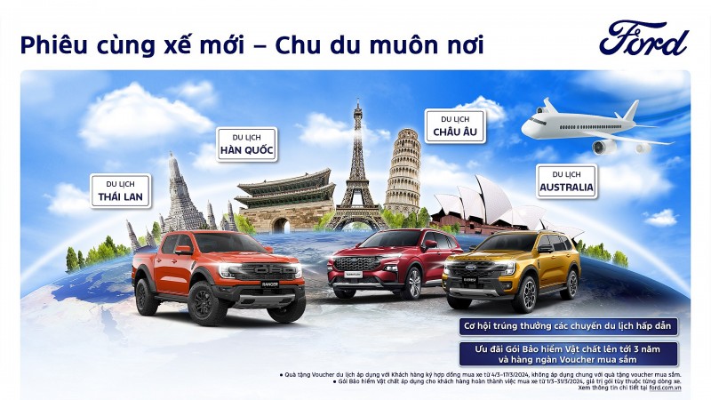 “Phiêu cùng xế mới – Chu du muôn nơi” cùng Ford Việt Nam