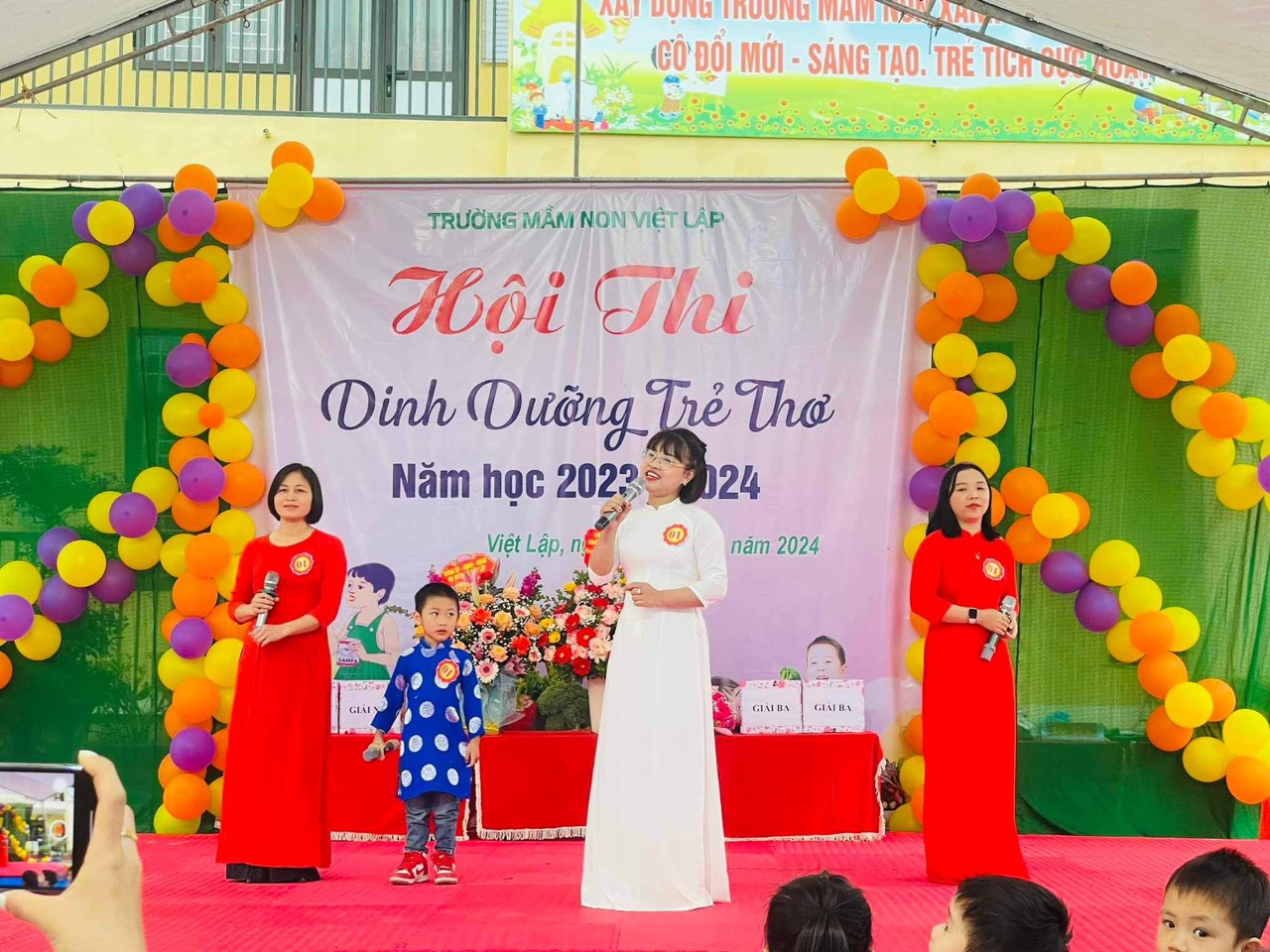Tân Yên Bắc Giang: Trường Mầm non Việt Lập tổ chức thành công hội thi “Dinh dưỡng trẻ thơ” năm học 2023-2024