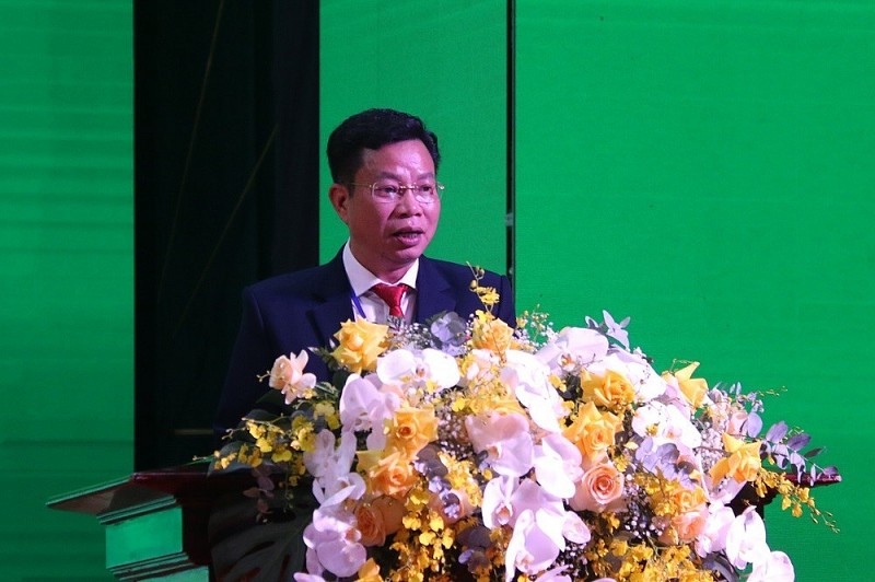 Phó Bí thư Tỉnh ủy, Chủ tịch HĐND tỉnh Đắk Nông, ông Lưu Văn Trung phát biểu tại Hội nghị.