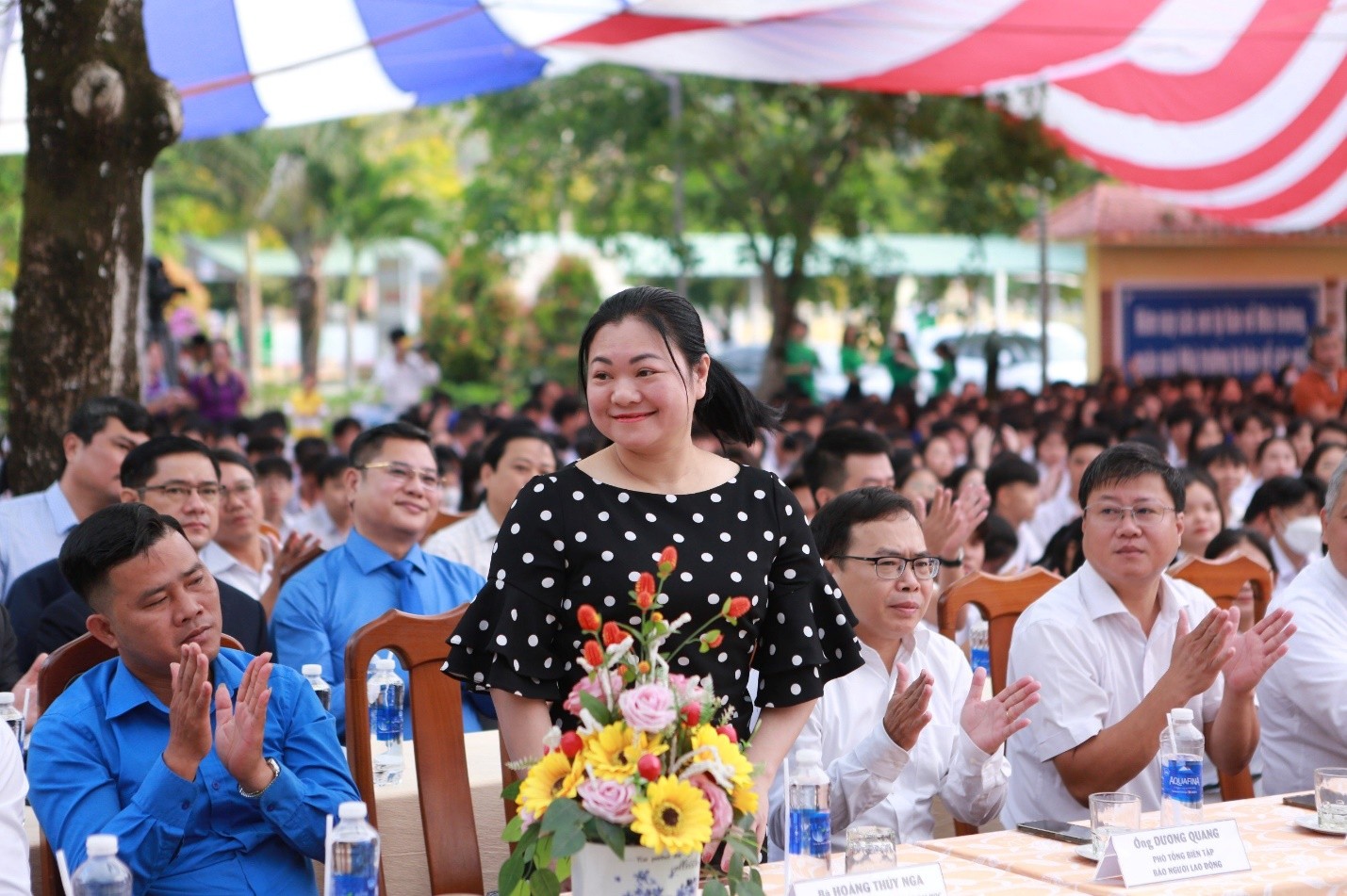 Chương trình “Đưa trường học đến thí sinh” do Báo Người Lao Động tổ chức với sự tham gia của hơn 1.500 học sinh  tại huyện Tiên Phước, tỉnh Quảng Nam