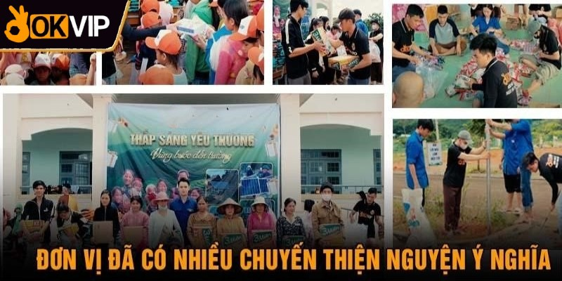 OKVIP với hành trình từ thiện không biết mệt mỏi trên khắp Tổ quốc