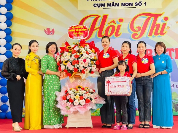 Trường mầm non Quế Nham, Tân Yên, Bắc Giang đạt giải nhất hội thi “Dinh dưỡng trẻ thơ” năm học 2023 – 2024