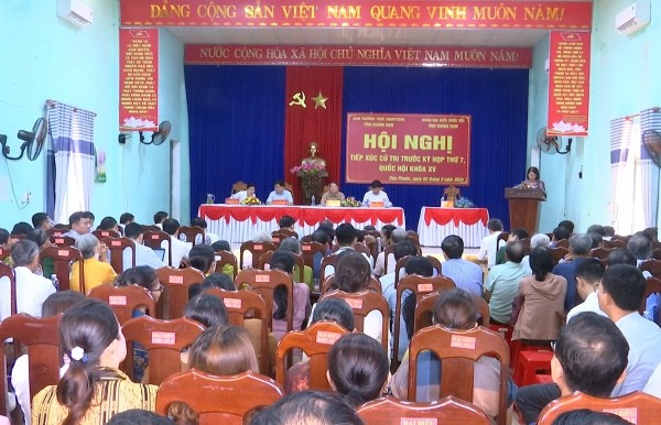 Quảng Nam: Phó Chủ tịch Quốc hội Nguyễn Đức Hải tiếp xúc cử tri