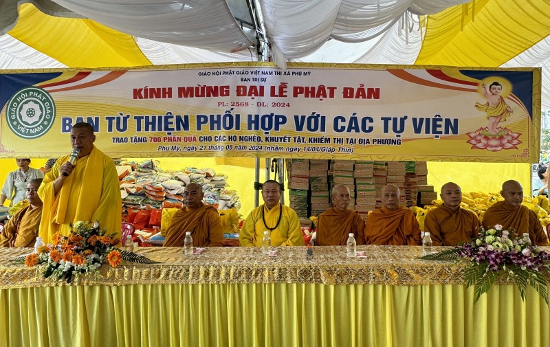 Ban Trị sự GHPGVN thị xã Phú Mỹ đã tổ chức Đại lễ Phật đản Phật lịch 2568, tại hội trường tổ đình Đại Tòng Lâm (phường Phú Mỹ, thị xã Phú Mỹ, tỉnh Bà Rịa – Vũng Tàu). 