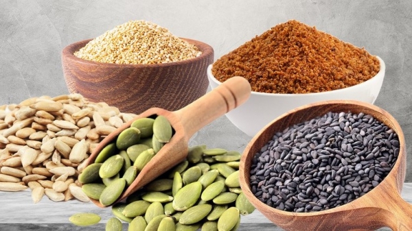 Các loại hạt chứa nhiều sắt nên có trong chế độ ăn uống