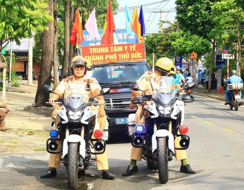 TP Thủ Đức ra quân tuyên truyền hưởng ứng Ngày ASEAN phòng, chống Sốt xuất huyết 15/6. Ảnh: Trung tâm y tế TP.Thủ Đức