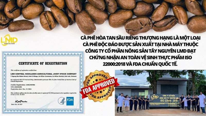 Sự kiện OCOP Sơn Tây: Tập đoàn LMD gây ấn tượng với cà phê Sầu riêng thượng hạng