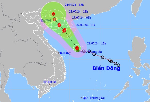 Áp thấp nhiệt đới mạnh lên thành bão số 2