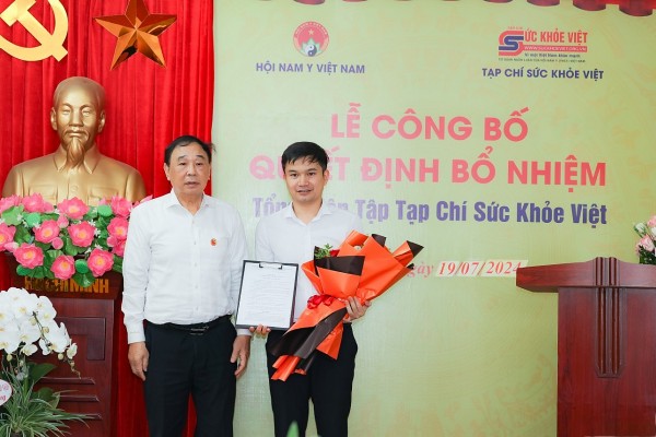 Hà Nội: Nhà báo Chúc Kim Vinh giữ chức vụ Tổng biên tập Tạp chí Sức khoẻ Việt