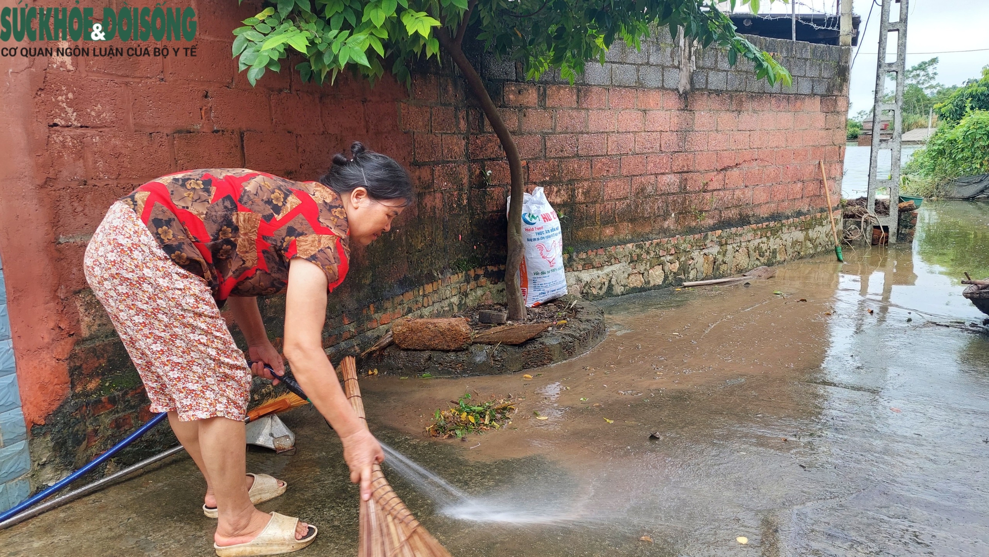 Người dân tại "rốn lũ" Hà Nội: Lũ rút dần lại lo dịch bệnh bùng phát