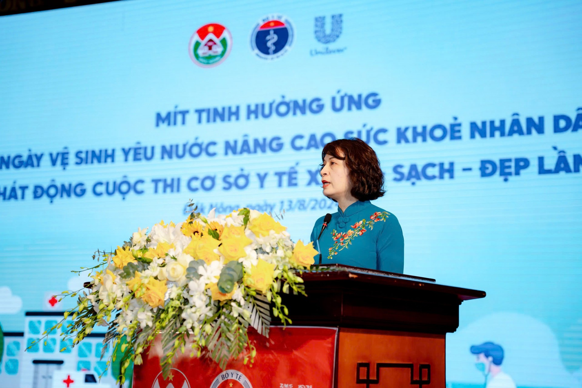 Mít tinh hưởng ứng Ngày Vệ sinh yêu nước nâng cao sức khỏe nhân dân năm 2024