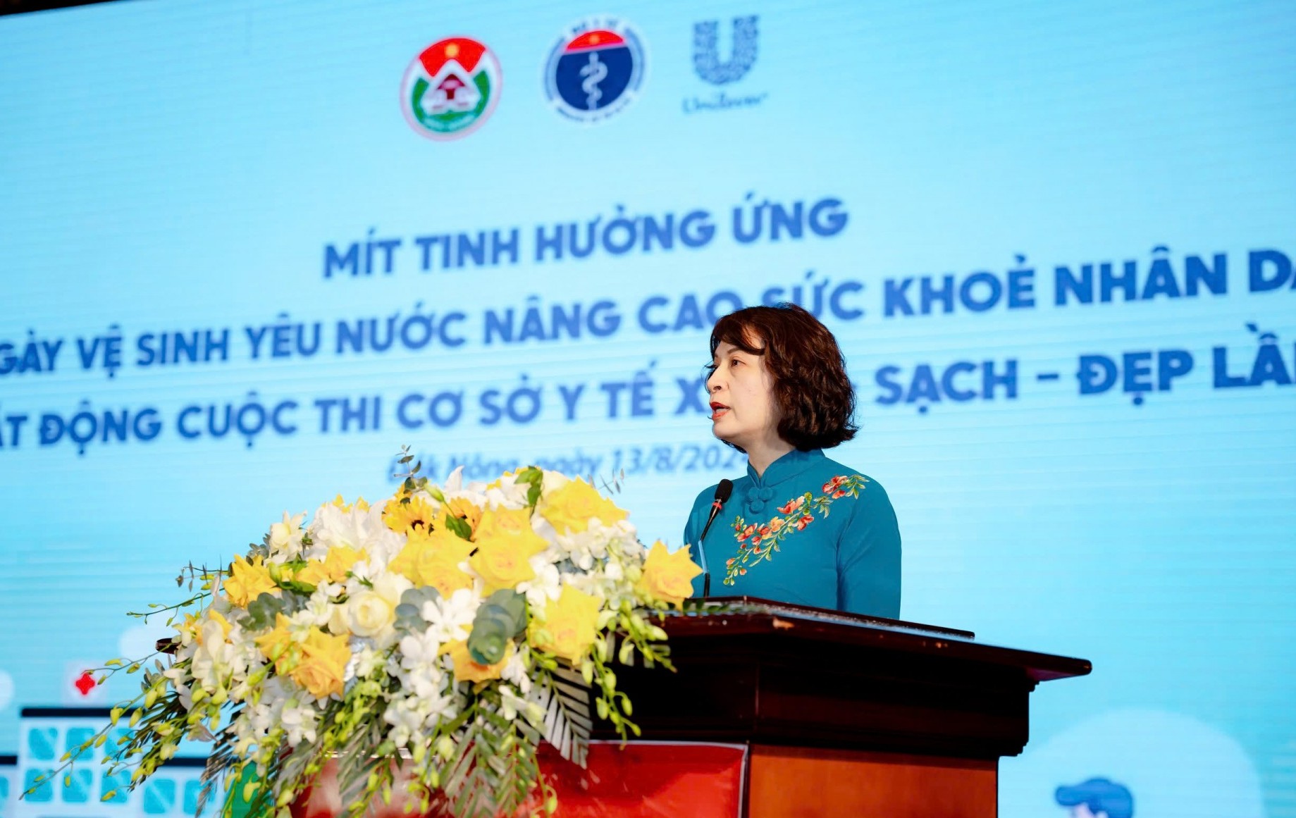 Mít tinh hưởng ứng Ngày Vệ sinh yêu nước nâng cao sức khỏe nhân dân năm 2024