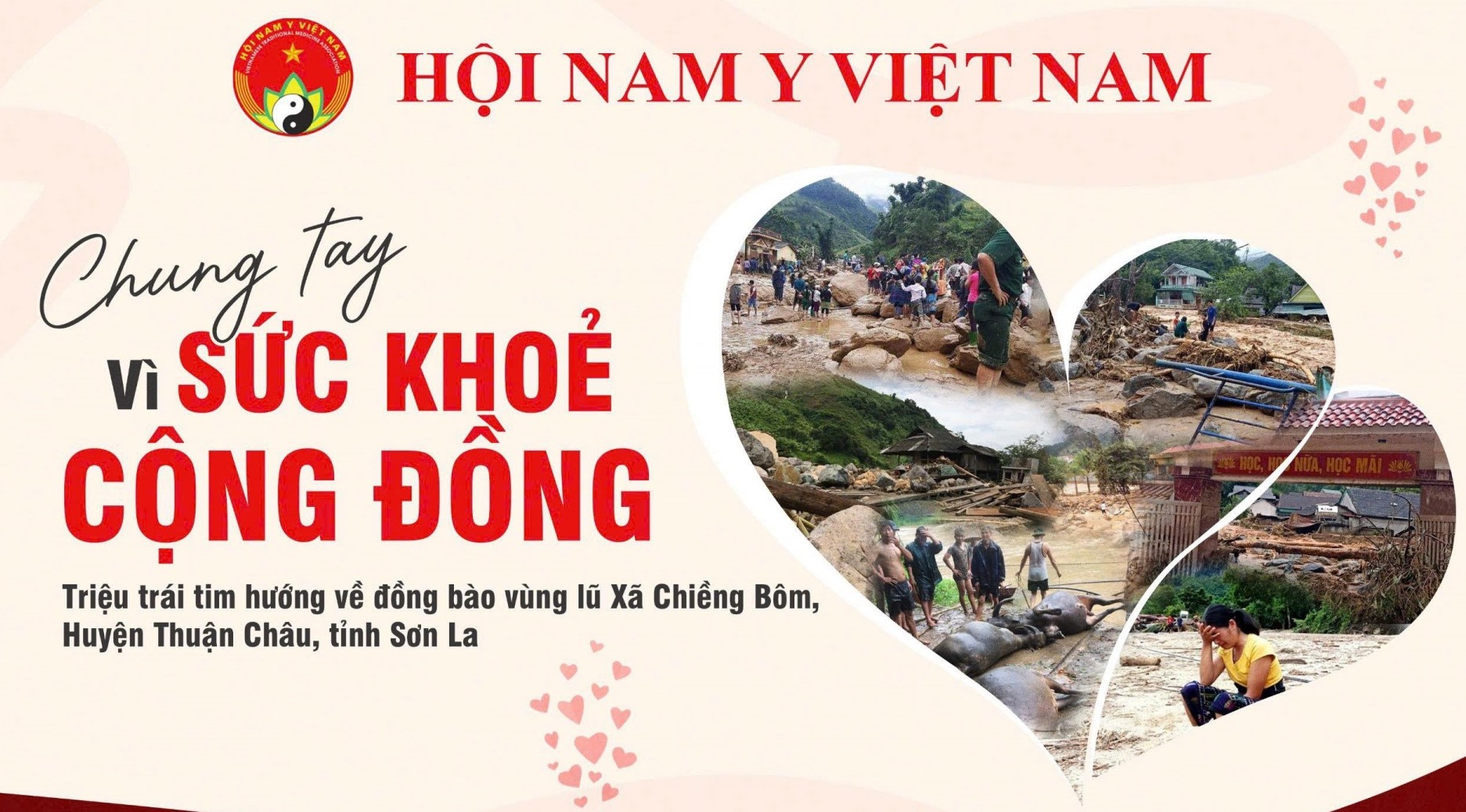 Hội Nam y Việt Nam sẵn sàng cho công tác thiện nguyện ủng hộ người dân ảnh hưởng lũ lụt ở Sơn La