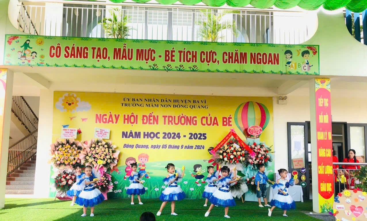 Trường Mầm non Đông Quang: Tưng bừng ngày khai giảng năm học mới