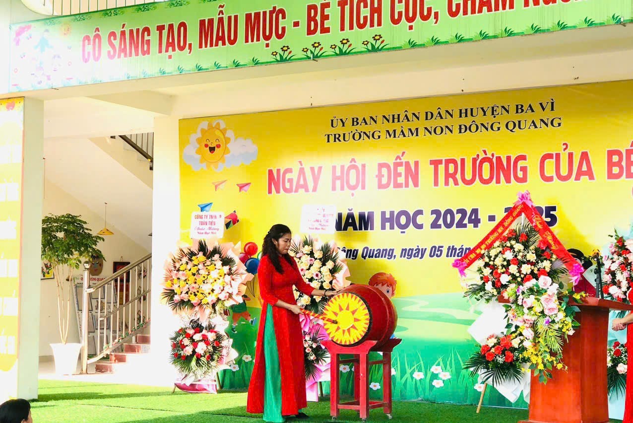 Trường Mầm non Đông Quang: Tưng bừng ngày khai giảng năm học mới